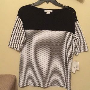 Liz Claiborne Abstract Expression blouse